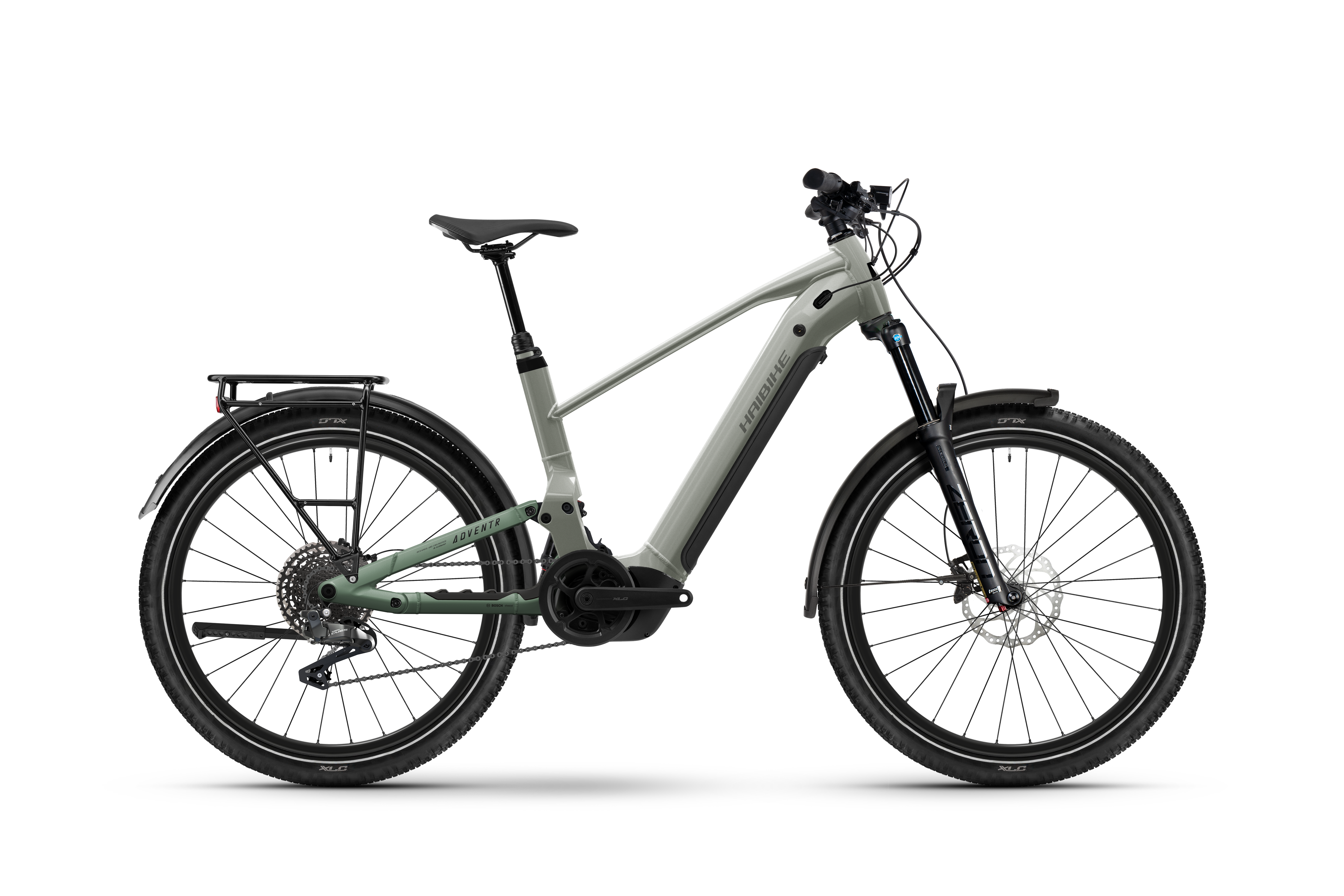 trekking fahrrad e-bike HAIBIKE ADVENTR 4 – Vollgefedertes E-Bike für Alltag & Trekking