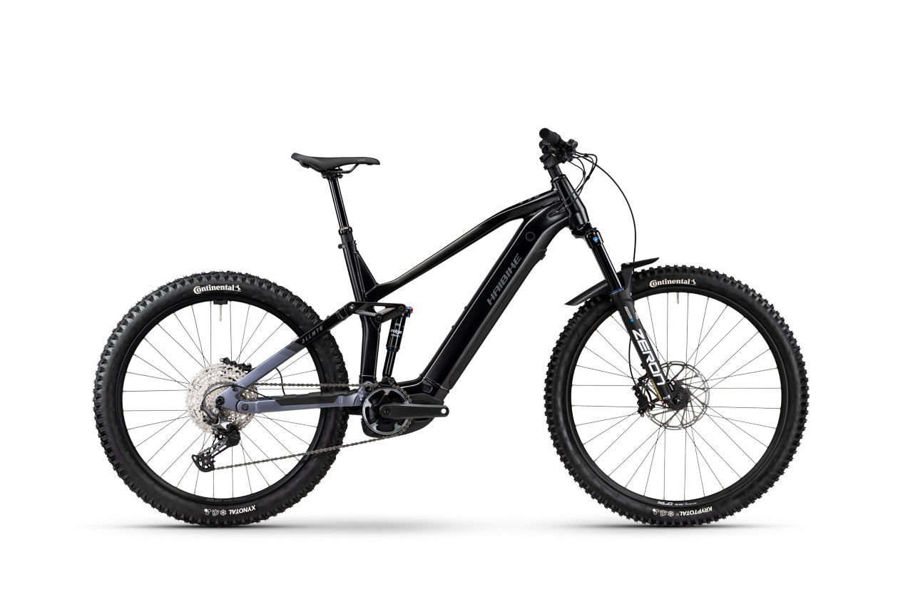 haibike electric bicycle AllMtn CF 12 2022 5 wheels at the back give the eMTB perfect traction to master the steepest uphill and downhill slopes. Haibike SDURO Full FatSix Review